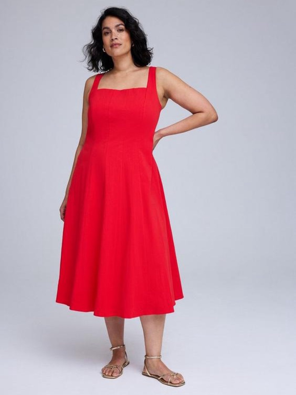NWT Torrid Belle Isle Tea Length Fit & Flare Dress Size 22